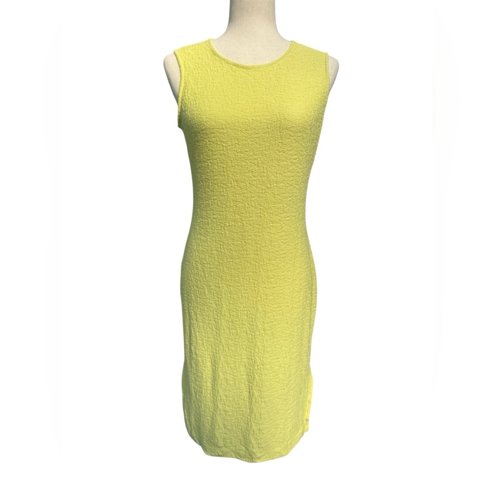 St.John Yellow sheath dress.EUC size 8
